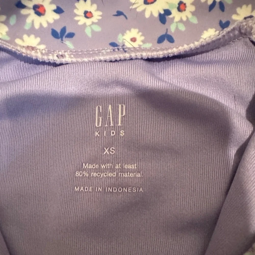 Gap‎ Kids Rash Guard Swim One-Piece Warm Violet XS
